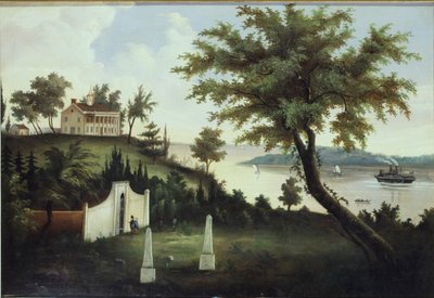 Mount Vernon, casa di George Washington, sul fiume Potomac da American School